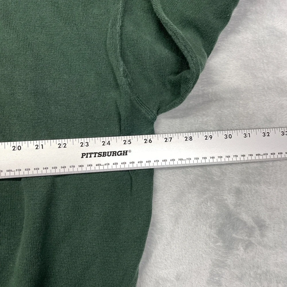 Vintage Tommy Hilfiger Sweater Mens Medium Green Lion Crest Logo Knit Crew Neck